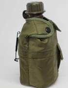 Набор армейская фляга с котелком в чехле BexShop военная фляга 1 литр и котелок 650 мл Олива (flask-olive) - изображение 3