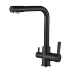 Смеситель для кухни с подключением фильтрованной воды Globus Lux LAZER GLLR-0444-10-BB Черный