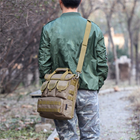Військова армійська тактична сумка Розвідник тип-3 166 хакі - зображення 14