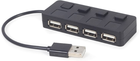 USB-хаб на 4 порти USB 2.0 Gembird UHB-U2P4-05 - зображення 2