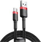 Кабель Baseus Cafule Cable USB for Type-C 2A 2.0 м Red/Black (CATKLF-C91) - зображення 1