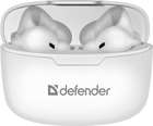 Słuchawki Defender Twins 903 TWS Bluetooth Białe (4714033639033) - obraz 2