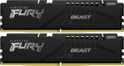 RAM Kingston Fury DDR5-5200 65536MB PC5-41600 (zestaw 2x32768) Beast Black (KF552C40BBK2-64) - obraz 1