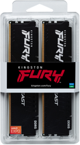 Оперативна пам'ять Kingston Fury DDR5-5200 16384MB PC5-41600 (Kit of 2x8192) Beast AM5 1Rx8 Black (KF552C36BBEK2-16) - зображення 5