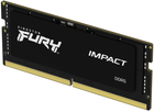 RAM Kingston Fury SODIMM DDR5-5600 16384MB PC5-44800 Impact 1Rx8 Czarny (KF556S40IB-16) - obraz 2