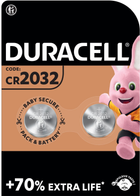 Спеціальна літієва батарейка типу «таблетка» Duracell 2032, 3В, 2 шт DL2032/CR2032 (5000394054967) - зображення 1