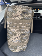 Баул військовий на 85 л, військовий баул рюкзак кольору піксель, баул військовий великий - изображение 1