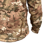 Куртка софтшел мультикам тактична куртка Softshell непромокаюча армійська куртка для військових розмір 2XL - изображение 5
