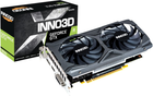 INNO3D PCI-Ex GeForce GTX 1650 Twin X2 OC V2 4GB GDDR6 (128bit) (1635/12000) (DVI, HDMI, DisplayPort) (N16502-04D6X-1720VA30)