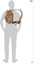 Рюкзак тактичний однолямковий KOMBAT UK Mini Molle Recon Shoulder Bag Койот 10 л (kb-mmrsb-coy) - зображення 4
