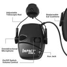 Наушники тактические активные Namche Bazaar Impact sport с креплением к шлему Black - изображение 4