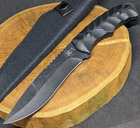 Нескладной тактический нож Tactic туристический охотничий армейский нож с чехлом (2632) - изображение 1
