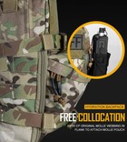 Тактична сумка гідрат IDOGEAR BG3530 MOLLE для тактичного жилета-рюкзака армії США преміум якість Мультикам - зображення 14