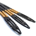 Ножи Метательные набор 3 в 1 Черные с чехольчиком - изображение 5