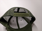Тактическая военная бейсболка BexShop кепка с липучкой под шеврон и логотипом Каратель (Punisher) Олива - изображение 4