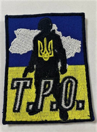 Шеврон ТРО 8х6 см