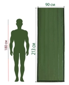 Рятувальний спальний термомішок 213х90 см Зелений та Бахили для взуття від дощу, бруду ХL (32 см)(n-10127) - зображення 3