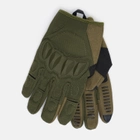 Тактичні військові рукавички UAD Atlant сенсорні повнопалі із захистом Олива L (UAD0016L) - зображення 3