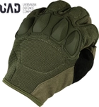 Тактичні військові рукавички UAD Atlant сенсорні повнопалі із захистом Олива L (UAD0016L) - зображення 7