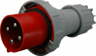 Вилка кабельна ETI IP67 125A 3P+PE 400V ETI EVH-12453 4482032 силова (переносна)