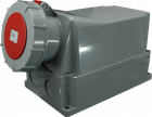 Розетка настінна ETI IP67 125A 3P+PE 400V ETI EZH-12543 4482048 силова (стаціонарна)