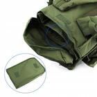 Рюкзак сумка на плечи ранец снайперский мужской 600D oxford с шестью рядами ремней система MOLLE Олива 70 л для максимальной адаптации к любым миссиям - изображение 5