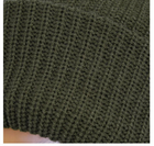 Зимняя шапка теплая Mil-tec универсальный размер Оливковый из 100% акрила с отворотом с мягким утеплителем Thinsulate повседневная для активного отдыха - изображение 6