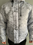 Военная тактическая армейская теплая куртка с капюшоном L Белый - изображение 4