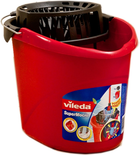 Wiadro z wyciskarką Vileda Torsion Power 10 l czerwone (4003790105111) - obraz 1