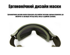 Тактическая Маска-очки Daisy с 3 линзами Олива - изображение 5