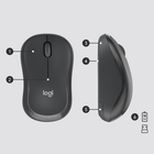 Комплект бездротовий Logitech MK295 Silent Wireless Graphite (920-009800) - зображення 3