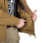 Куртка ветрозащитная Cougar QSA + HID Jacket Helikon-Tex Coyote L Тактическая мужская - изображение 4