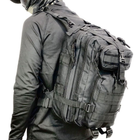 Тактический рюкзак Tactic 1000D для военных, охоты, рыбалки, туристических походов, скалолазания, путешествий и спорта чёрный - изображение 12