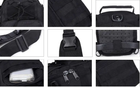 Тактична сумка-слінг Molle Tactical Sling Bag через плече нагрудна піксель сірий - зображення 5