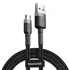 Кабель Baseus cafule Cable USB For Micro 1.5A 2M Gray+Black (CAMKLF-CG1)
