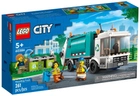 Zestaw LEGO City Ciężarówka do recyklingu odpadów 261 elementów (60386) - obraz 1
