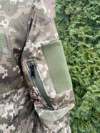 Тактична куртка Softshell армійська військова флісова куртка колір піксель софтшел розмір 46 для ЗСУ 46-01 - зображення 6