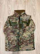 Тактическая куртка Softshell армейская военная флисовая куртка цвет мультикам софтшел размер 56 для ВСУ 56-01 - изображение 10
