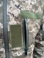Тактична куртка Softshell армійська військова флісова куртка колір піксель софтшел розмір 54 для ЗСУ 54-02 - зображення 10