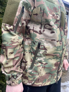 Тактическая куртка Softshell армейская военная флисовая куртка цвет мультикам софтшел размер 52 для ВСУ 52-01 - изображение 3