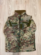 Тактична куртка Softshell армійська військова флісова куртка колір мультикам софтшел розмір 46 для ЗСУ 46-01 - зображення 10
