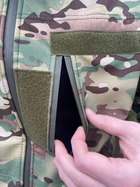 Тактична куртка Softshell армійська військова флісова куртка колір мультикам софтшел розмір 48 для ЗСУ 48-01 - зображення 9