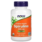 Натуральная добавка Now Foods Spirulina 1000 мг certified organic