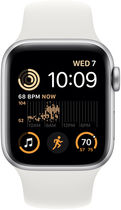 Smartwatch Apple Watch SE GPS + Cellular 40mm Silver Aluminium Case with White Sport Band (MNPP3) - obraz 2