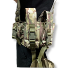 РПС Ременно - плечевая система с подсумками на 8 магазинов АК и сидушкой Мультикам / Тактическая разгрузка - изображение 2