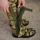 Тактические Бахилы водонепроницаемые, Военные гамаши на обувь для Защиты от Дождя Пиксель XL(46-48) - изображение 6