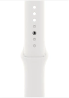 Смарт-годинник Apple Watch Series 8 GPS + Cellular 45mm Silver Stainless Steel Case with White Sport Band (MNKE3) - зображення 3