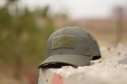 Кепка-бейсболка з ріп-стоп з липучкою ЗСУ армійська камуфляжна спереду кепка тактична військова олива - зображення 2