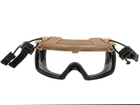 Прозорі окуляри для шолома - FAST - DARK EARTH - зображення 2