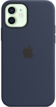 Панель Apple MagSafe Silicone Case для Apple iPhone 12/12 Pro Deep Navy (MHL43) - зображення 2